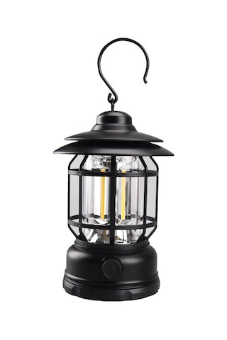 Yuntech01 Siyah Usb Şarjlı Kamping Feneri, Çadır Işığı, Dış Mekan Acil Işık, Taşınabilir Ev Içi/ Dışarı Feneri, Dayanıklı Malzeme Çok Renkli