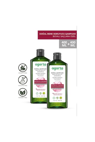 Agarta Boyalı Saçlar İçin Renk Koruyucu Şampuan 2 x 400 ML
