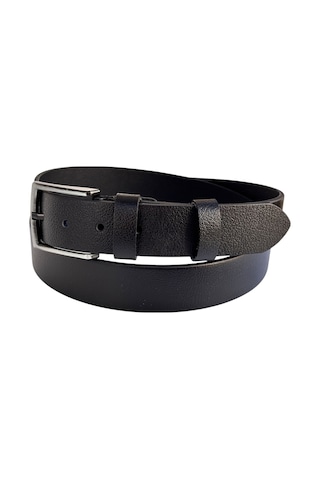 Süzer Deri Battal Boy Hakiki Deri 4 Cm. Tokalı Düz Model Spor Erkek Kemer Siyah Siyah