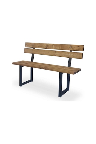 Abronyahediye Metal Demir Ayak Bank Oturma Yeri Ağaç Ahşap Kütük Sehpa Ayağı Siyah