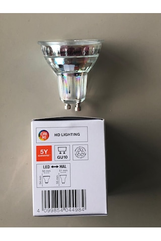 5 Adet Ledvance Gu 10 Dimli Led 4.5w 50w 350 Lümen 2700 Kelvin
