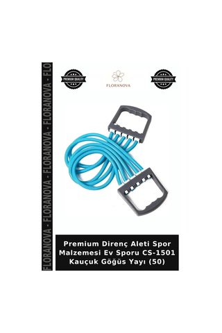 Premium Direnç Aleti Spor Malzemesi Ev Sporu Cs-1501 Kauçuk Göğüs Yayı 50