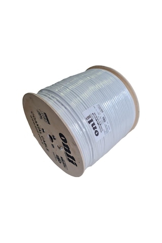 Onli RG6U6 Beyaz Anten Kablosu 500 M 96 Tel