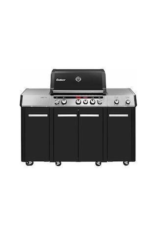 Uniq Pro 3 Ik Kitchen Cruster Gazlı Mangal Ve Fırın 24,9 Kw Siyah