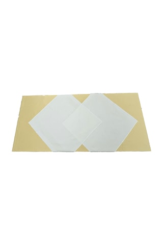 Krem 2 Adet 80cmx80cm,sarı 140cmx240cm Pamuklu Masa Örtüsü 3lü Se