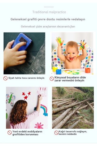 8,5 İnç Lcd Işık Enerjisi Kara Tahta Erken Eğitim Siyah Renkli Ekran Yüksek Parlaklık Yazı Tahtası Siyah