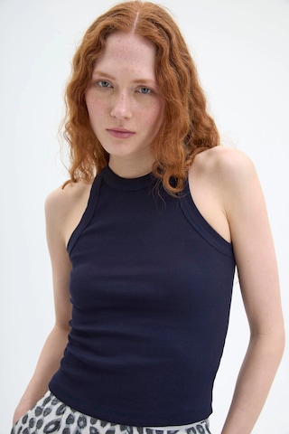 Ollacollection Halter Yaka Basic Fitilli Atlet Lacivert