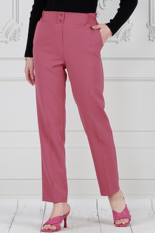 Sevitli Cepli Dar Paça Pantolon-pembe-3734-pembe Pembe