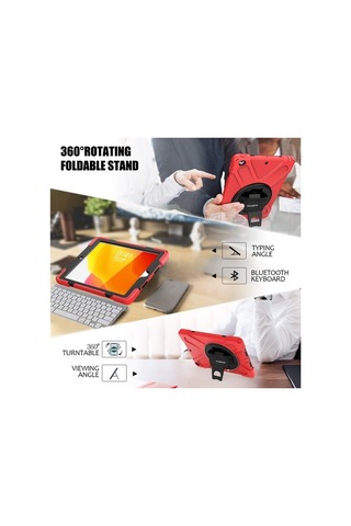 Duxweel Apple Uyumlu iPad Pro 12.9 2018 Sookproof Zırhlı Standlı Kılıf