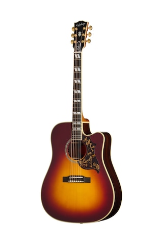 Epiphone Hummingbird Deluxe Ec Elektro Akustik Gitar Autumn Burst