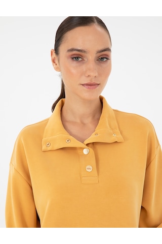 Pierre Cardin Kadın Safran Sweatshirt 50290903-vr043 Safran