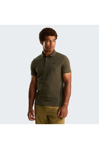 The North Face Premium Erkek Yeşil Polo Tişört Nf0a8c1n21l1