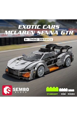 Sembo Block Mclaren Senna Gtr Yapı Bloğu Seti 308 Parça