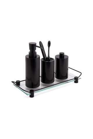 Banyo Tepsisi Cam/siyah 36x209x313 Mm Genel