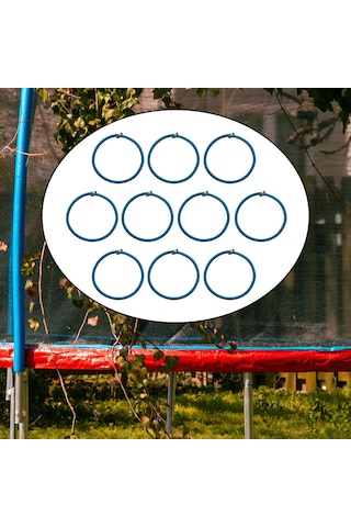 Suntek 10pcs Trambolin Elastik Ip Streç Kordonu Yuvarlak Mavi