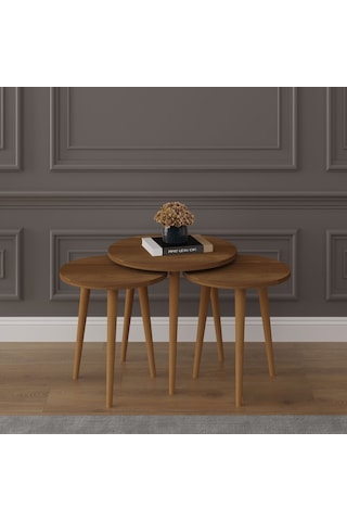 3 Lü Yuvarlak Zigon Sehpa Ahşap Ayaklı-sehpa01-nevada