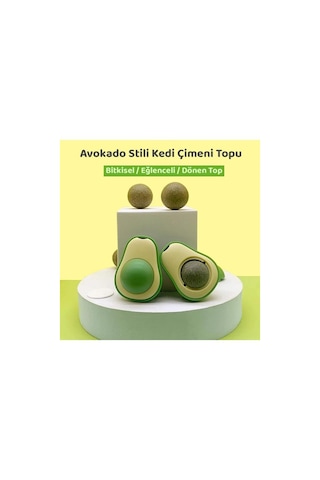 Avakado Kedi Naneli Catnip Yalama Oyun Topu