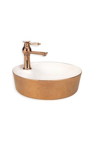 Eva Banyo Lena E-5001R Tezgah Üstü Porselen Lavabo
