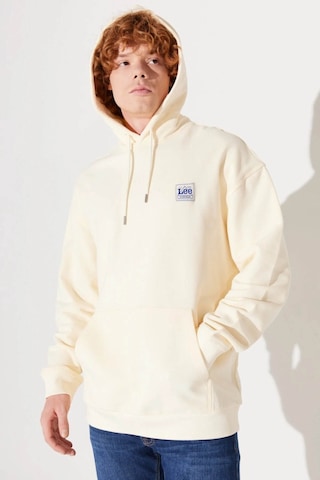 Lee Erkek Sweatshirt Ekru Lm02rjnq Lm02rj Loose 24kmc8000066 Mc80043 Ekru