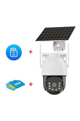 İnox X12 4mp Full Hd E-sim Starlight Gece Görüşü 4g Solar Kamera