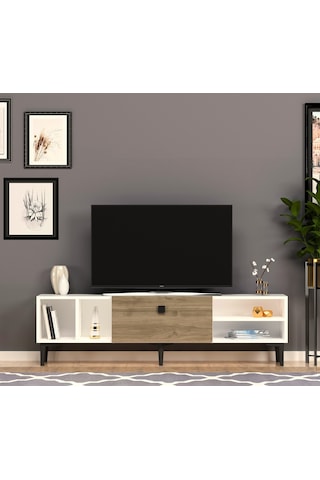 Sole Tv Ünitesi Beyaz Ceviz