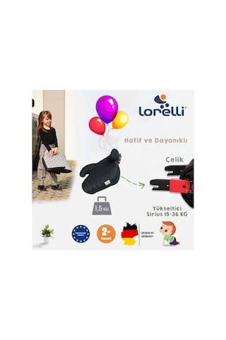 Lorelli Sirius Isofix 15-36 Kg Isofixli Oto Koltuğu Yükseltici