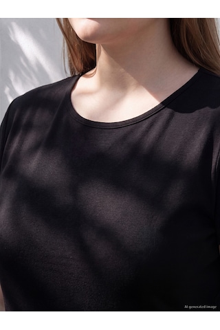 Lcwaıkıkı Curve Siyah Büyük Beden Oversize Bluz