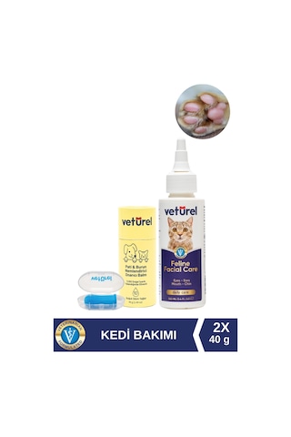 Veturel Kedi Köpek Yüz Pati Diş Bakımı Doğal Balm Stick Akne Gözyaşı Burun ve Ağız Kokusu Temizliği