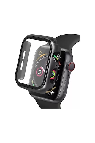 Zenviaat Newface Apple Watch Uyumlu42mm Camlı Kasa Ekran Koruyucu - Siyah Znv2027