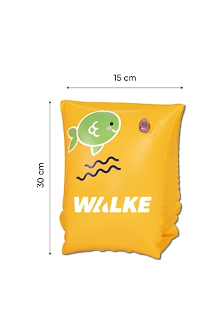 Walke Fish Şişme Deniz Kolluğu 30x15 Cm Çift Hava Bölmeli Yüzme Kolluğu 12102
