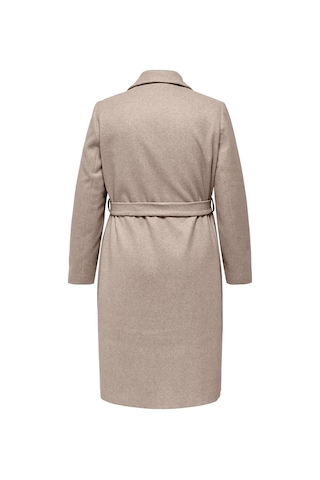 Only Kadın Büyük Beden Caralvılda Düğmeli Ve Belden Bağlamalı Uzun Kaban 15331937 Bej Bej