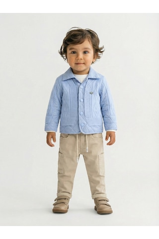Xo Kids Erkek Çocuk 3lü Alt Üst Takım 1-3 Yaş 11201 Mavi