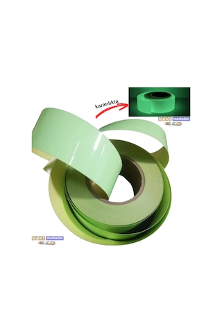 Fosforlu Fotolümen Şerit Bant Folyo-lümen Folyo 5cm X 1m
