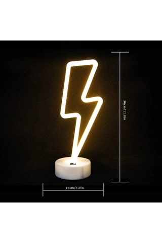 Özel Üretim Dekoratif Genç Odası Aydınlatma Masa Lambası Hediye Modern Şimşek Neon Led Lamba Diğer