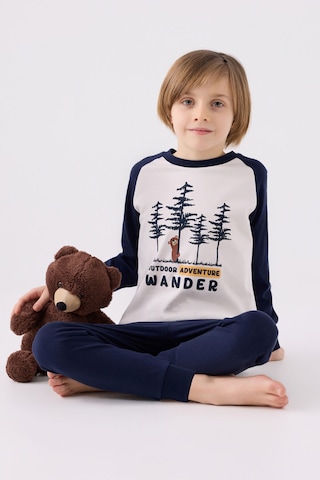 Rolypoly Erkek Çocuk Beyaz Pijama Takımı Rp3450-c-v1