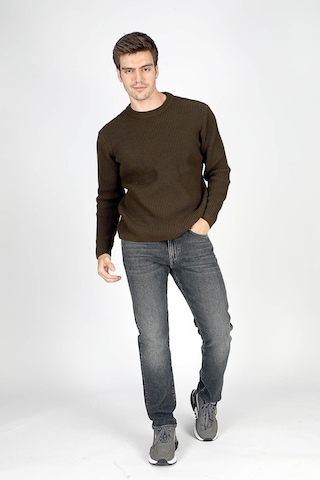 Lee Cooper Erkek Robb O Yaka Triko Kazak 241054 Haki Haki