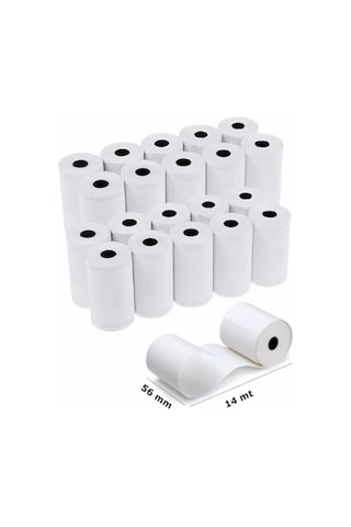 56mm X 16m 5 Paket Pos Rulosu 50 Adet