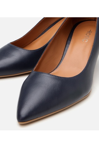 Hotiç Kadın Deri Lacivert Stiletto 01ayh304150a680 Lacivert-navy Lacivert