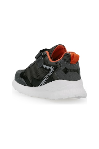 Slazenger KAORU IN Çocuk Cırt Cırtlı Koyu Gri - Turuncu Sneaker