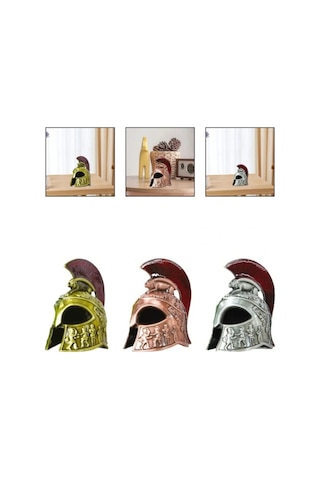 Herşeytrend Metal Dekoratif Şövalye Miğferi