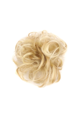 Saçlı Lastikli Topuz Toka / Platin Balköpüğü Röfle - Elm-01-897401 Çok Renkli