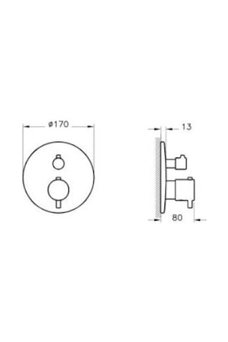 Vitra Origin A4267129 Termostatik Ankastre Banyo Bataryası, Soft Bakır Diğer