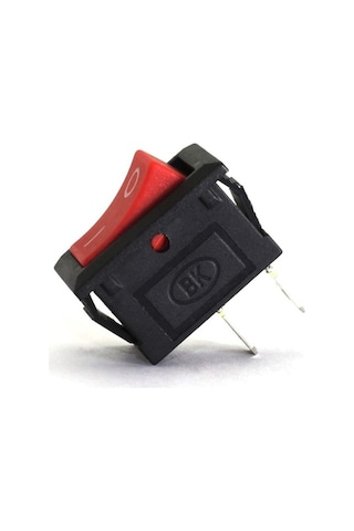 Aç Kapa Tek Konumlu Kırmızı Mini Anahtar On Of Switch Pano Tipi Güç Anahtarı 5'li Paket