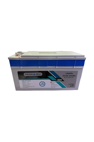 Lifepo4 Akü 235ah 25.6 Volt Turbo Fast Chargıng Karavan, Marin, Solar Yaşam Aküsü