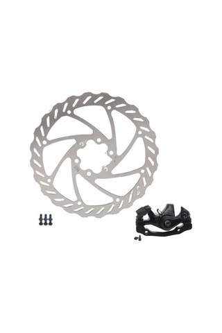 Bisiklet Fren Kaliperi + 160 Mm 6 Vidalı Rotor Seti Bisiklet Disk Fren Arka Rotor+kaliper Set