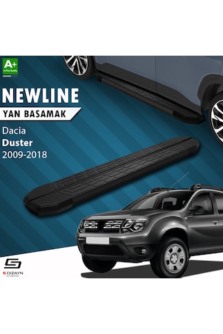 S-dizayn Dacia Duster Newline Siyah Yan Basamak 173 Cm 2009-2018