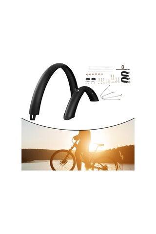 Suntek Bisiklet Çamurlukları Kalın 29-inç-bisikletler-için Siyah