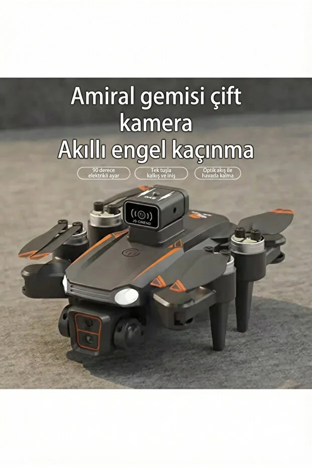 Js26h Drone 4k Hd Kamera Fırçasız Motor Engel Kaçınma Katlanabilir Uzaktan Kumandalı Drone