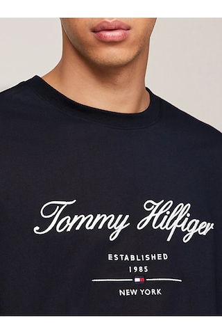 Tommy Jeans Tommy Hilfiger Sıfır Yaka Erkek T-shirt SIYAH