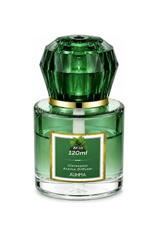 Auhma Af-13 120ml Şarjlı Ultrasonik Araç Koku Difüzörü Yeşil Ambiyans Işıklı Chanel Esans Aroma Yayıcı